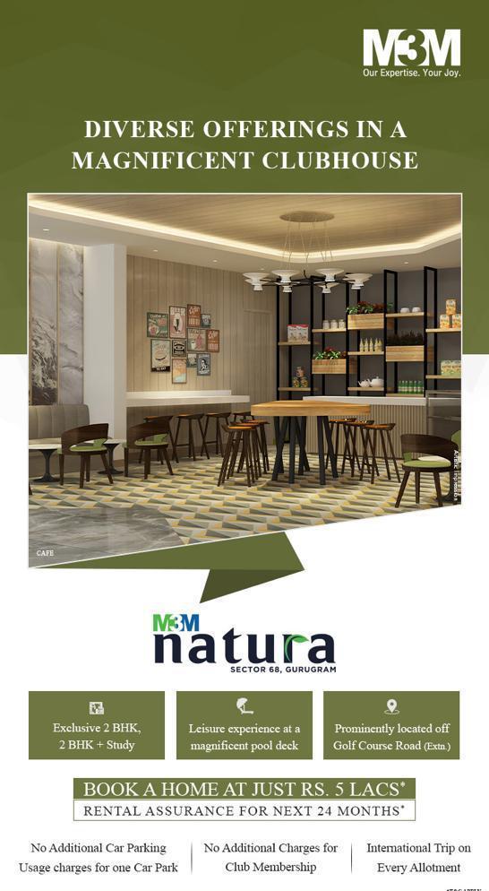 Hurry. last 14 days left for inaugural benefits @ M3M Natura, Sector 68, Gurgaon